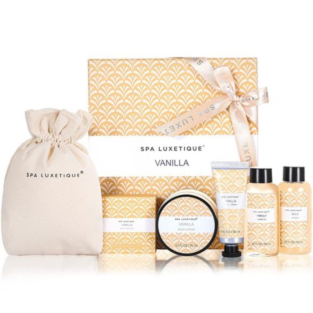 Spa Gift Set for Women, Vanilla Spa Set, Bath Kit for Women Gift Set